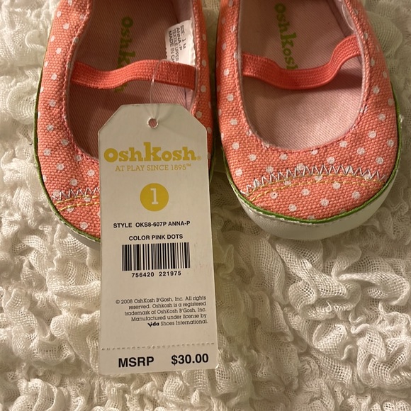 Osh Kosh Baby Girls Slip On Shoes - Picture 3 of 10